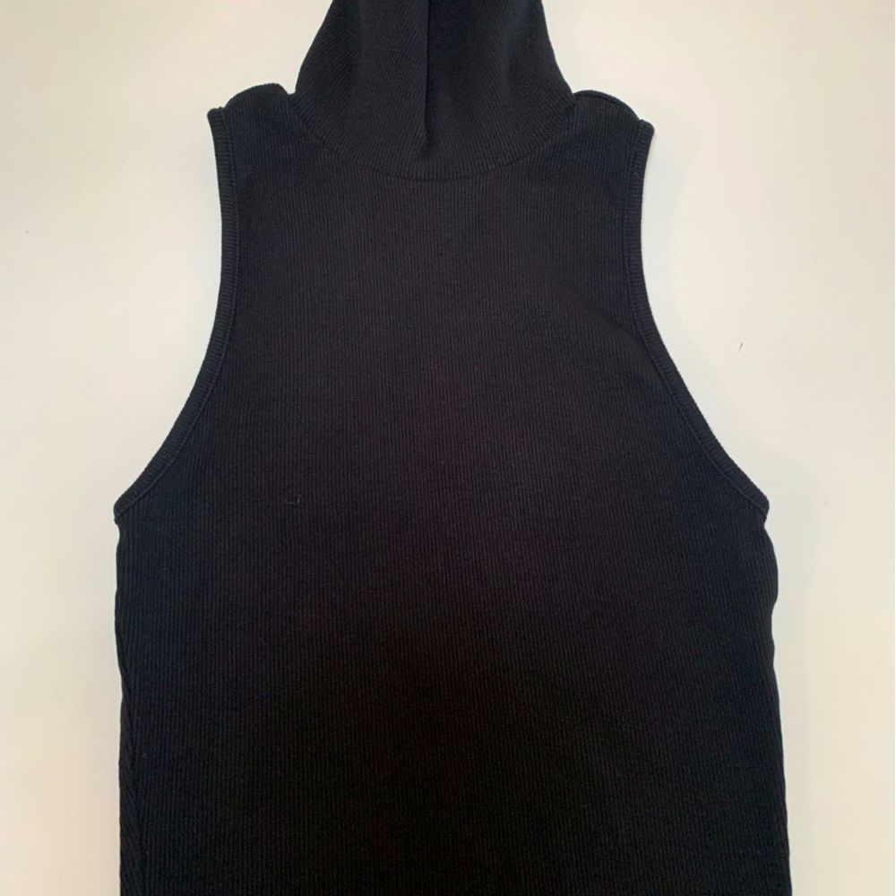 Zara high collar crop top